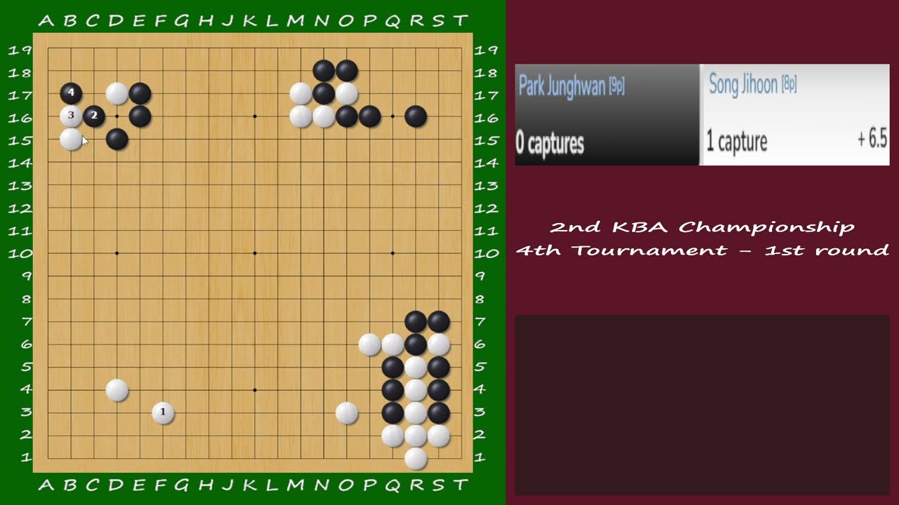 [EN/FR] 2nd KBA Championship - 4th Tournament - 1st round : Park Junghwan vs Song Jihoon