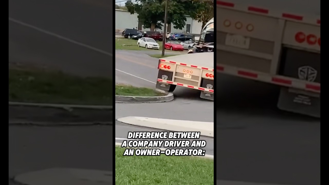 This is the difference between a company driver and an owner-operator: #trucker #flatbed #rookie