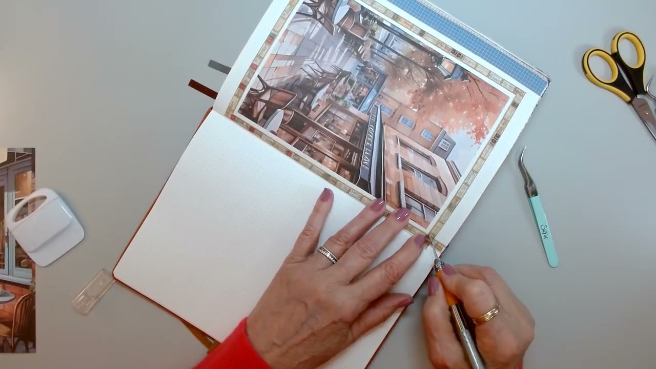 Creative Journal - Coffee Themed With Dutch Doors