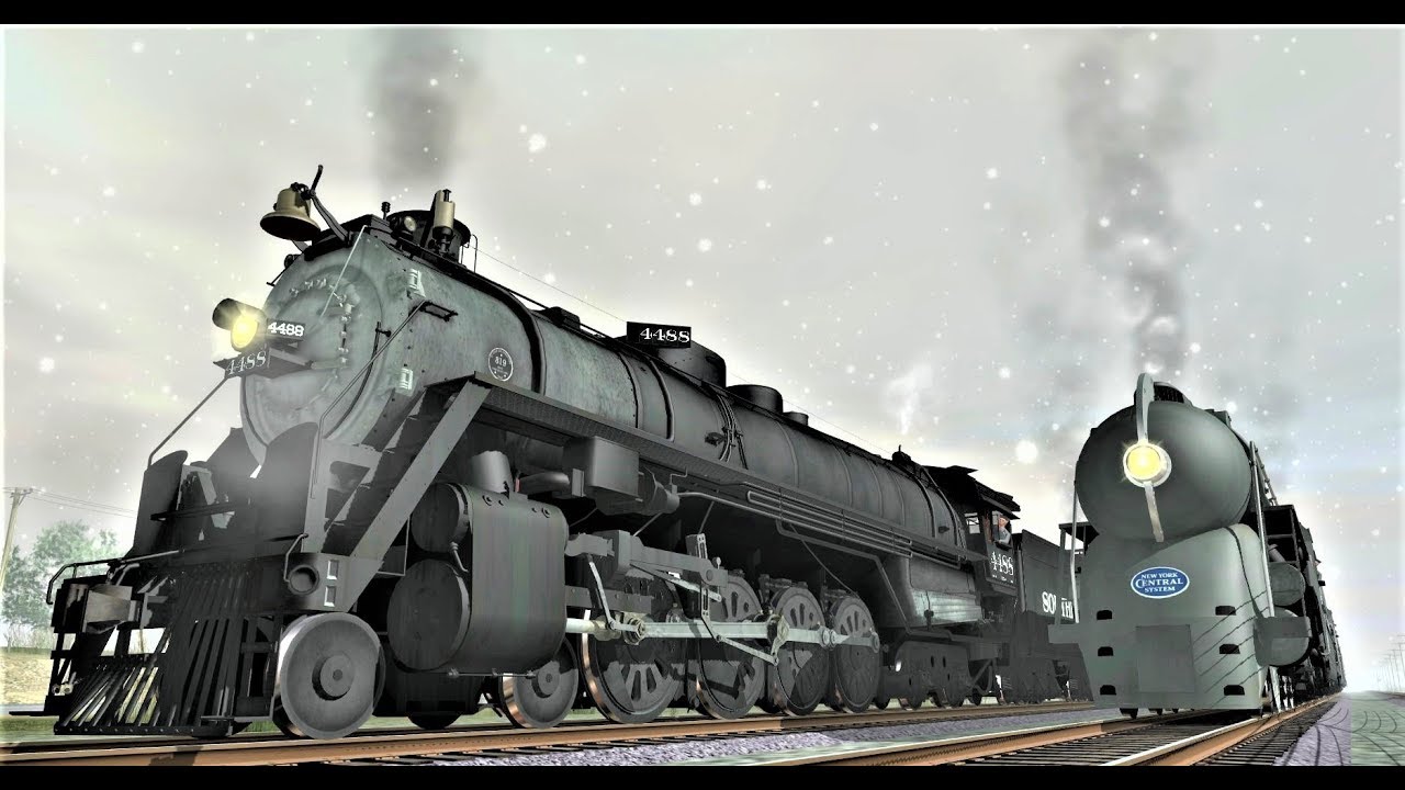 Double-headed SP GS-8 and Dreyfuss Hudson (Trainz)