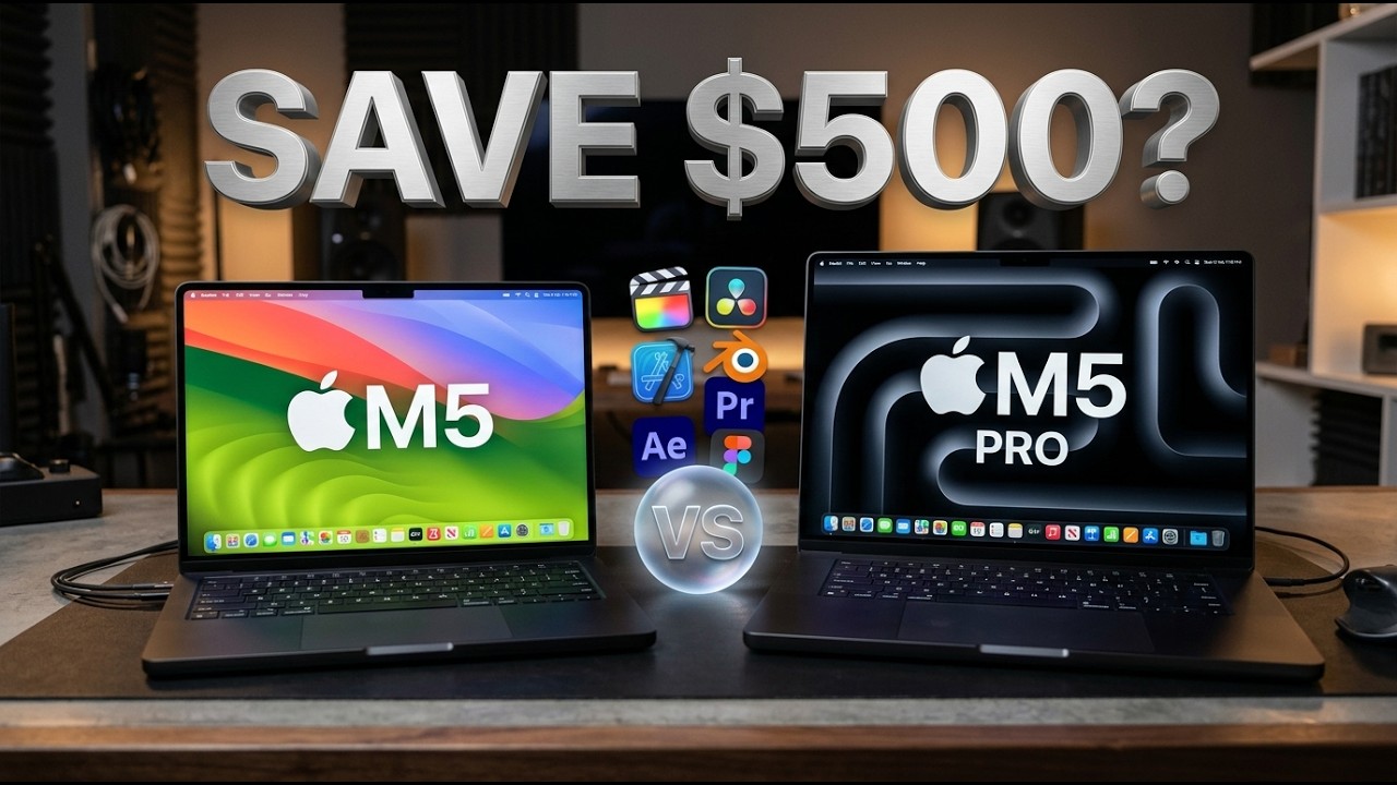 MacBook Pro M5 против M5 Pro: утечки результатов бенчмарков и сравнение в реальных условиях.