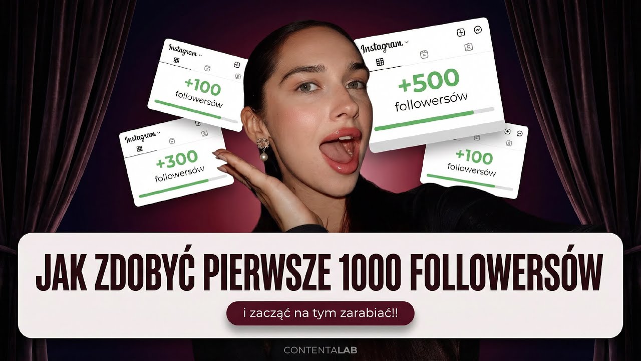 Jak zdodyć pierwsze 1000 followers&oacute;w i zacząć na tym zarabiać