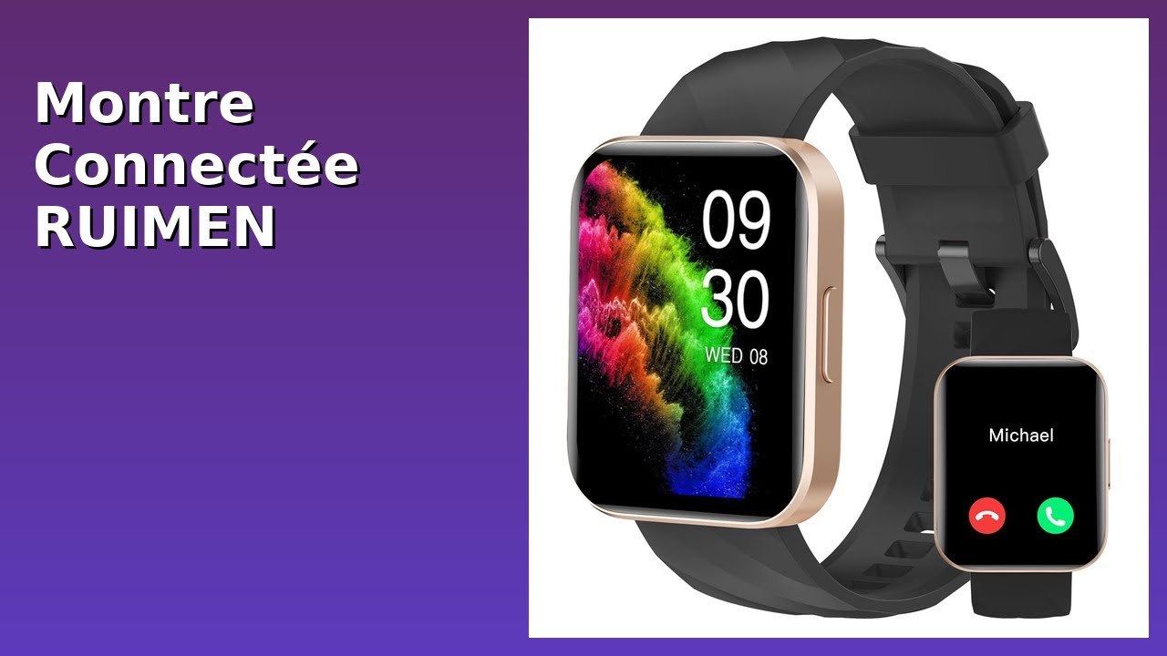 AVIS (2025) : Montre Connect&eacute;e RUIMEN Homme Smartwatch. D&Eacute;TAILS ESSENTIELS