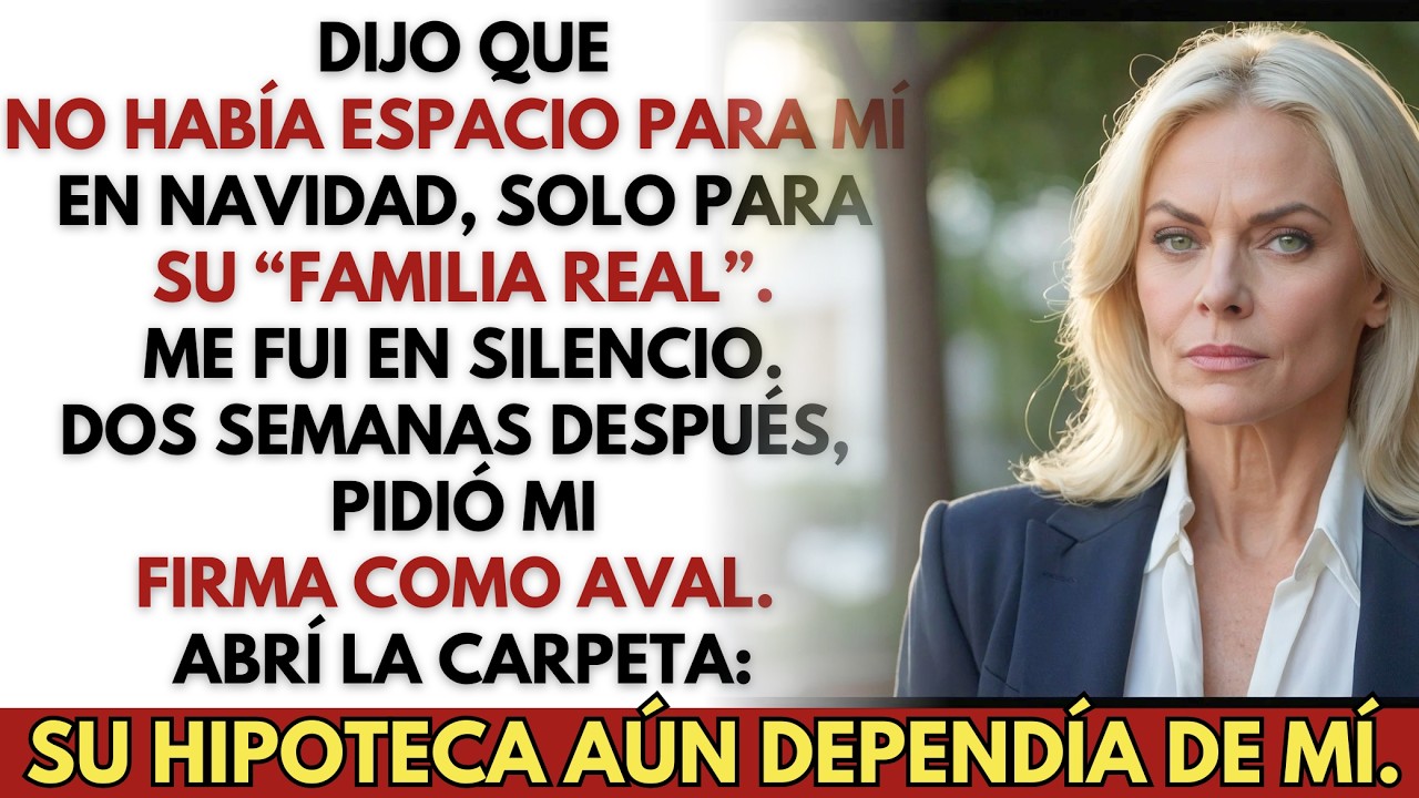 Mi nuera dijo que no podía quedarme en Navidad—y luego me pidió que firmara como aval de su préstamo