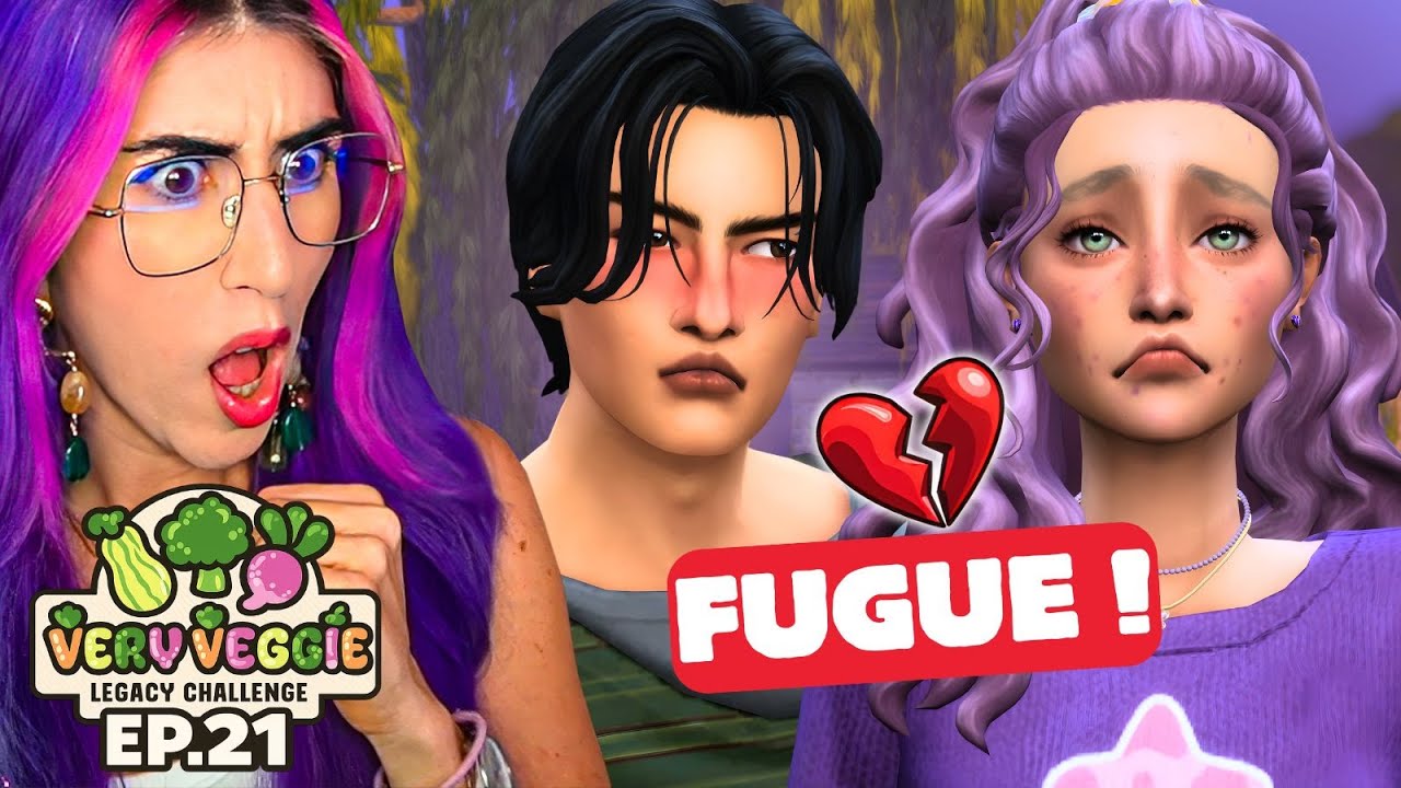 Ils se déchirent. Elle n’en peut plus et s'enfuit..🍆 Sims 4 Very Veggie Legacy | EP.21