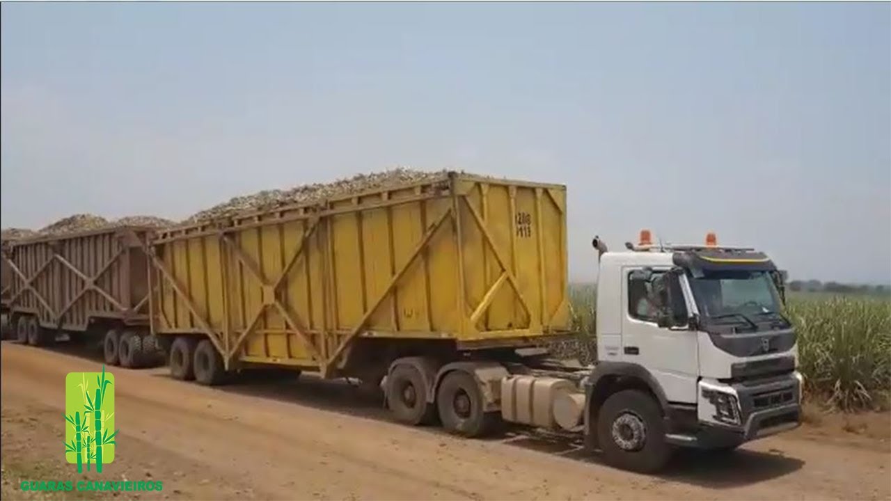 Volvo FMX Canavieiro bruto e final de safra na usina colombo.