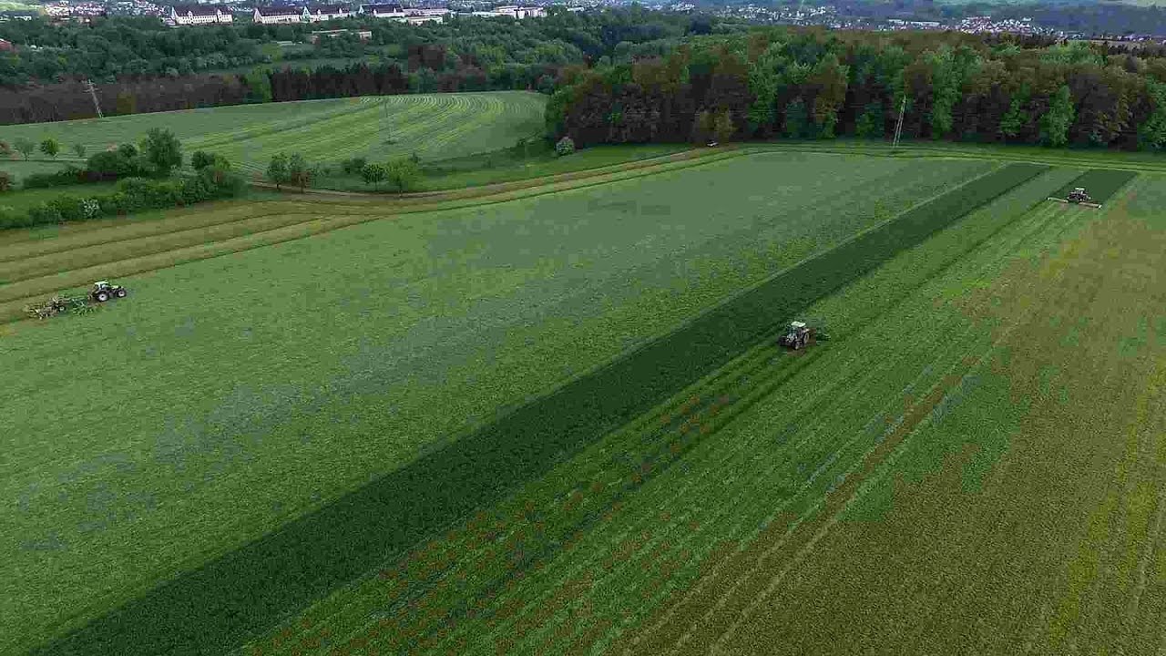 Grassilage 2017 auf einem Schlag [Mähen/Wenden/Schwaden]