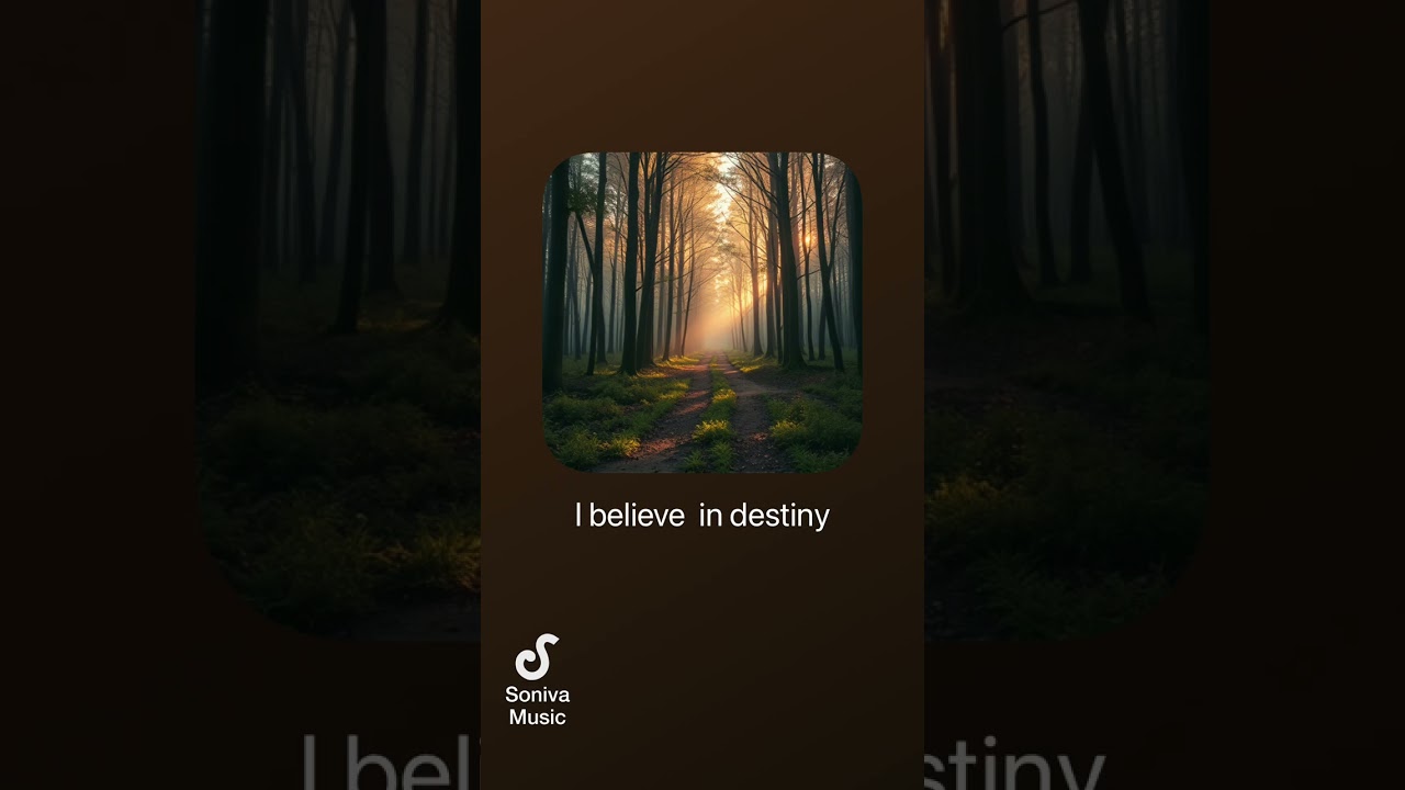 I believe in destiny 