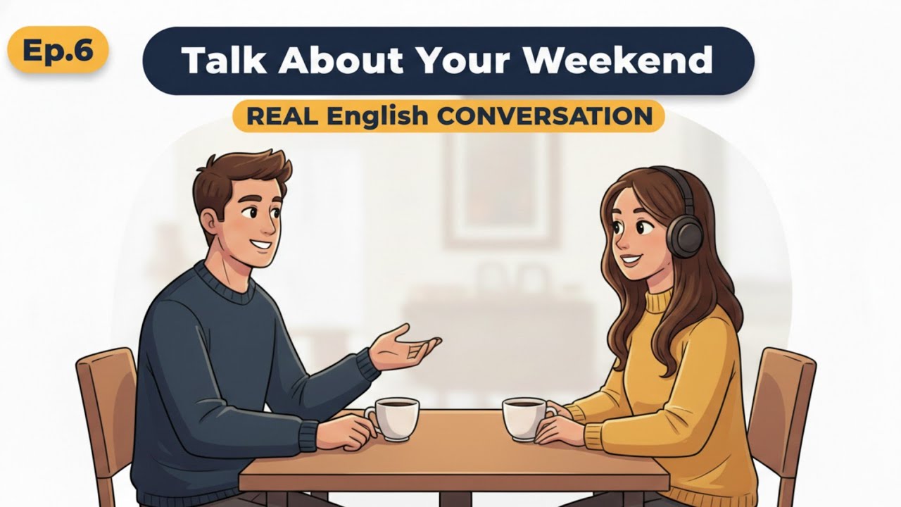 Real English Conversation: Talk About Your Weekend #englishpodcast 