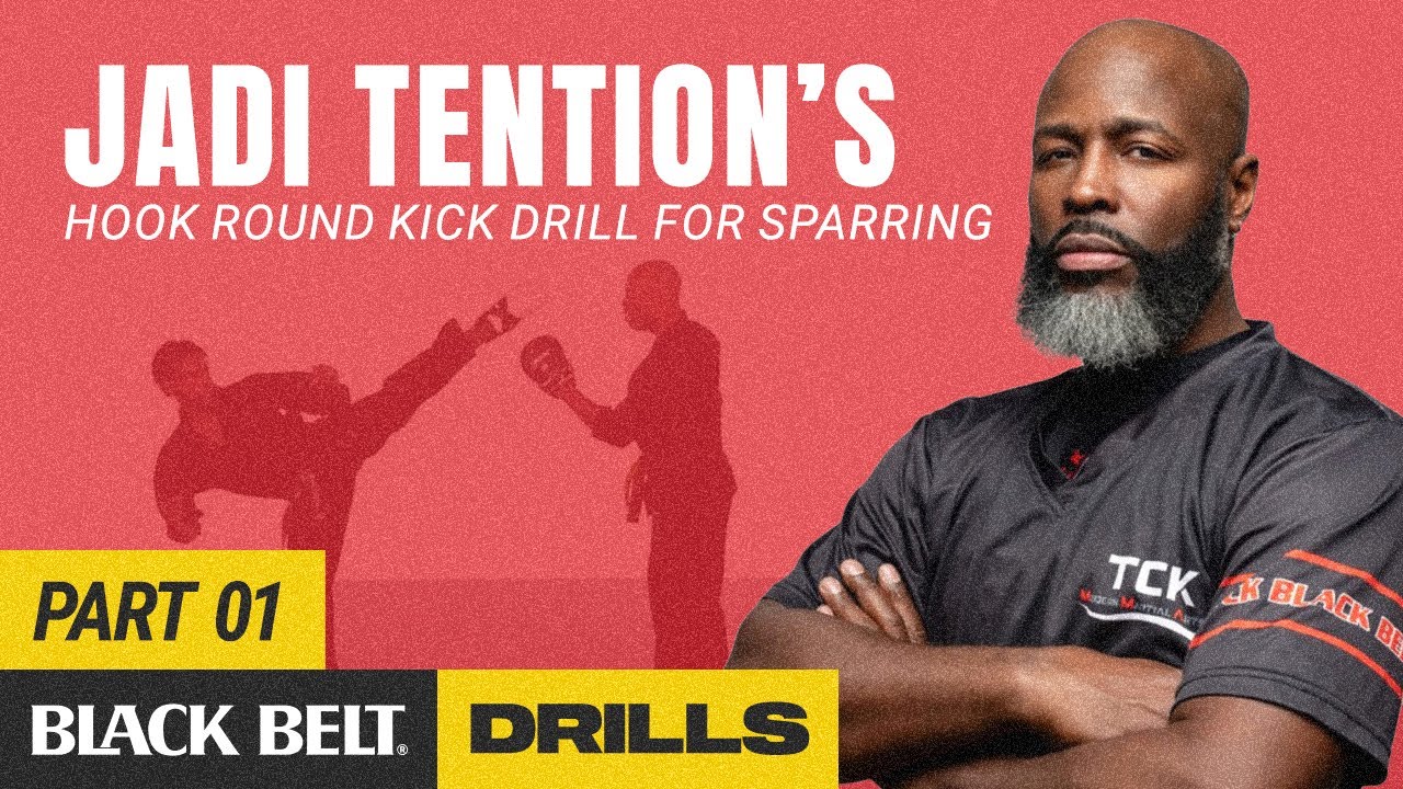 Jadi Tention’s Hook Round Kick Drill for Sparring - Part 1 | Black Belt Drills
