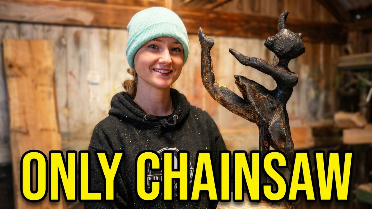 Ballerina Sculpture Challenge: Chainsaw ONLY