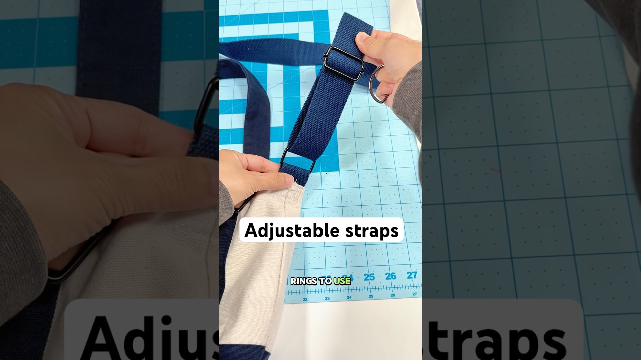 How to add an adjustable slider to your straps! Simply explained #sewingtutorial #bags #shorts