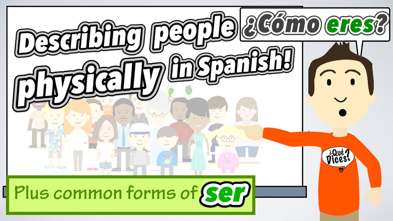 How to describe yourself physically in Spanish!