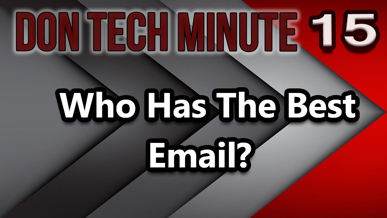 Best FREE Email Service? Gmail vs Yahoo vs AOL & More! | The Don Tech