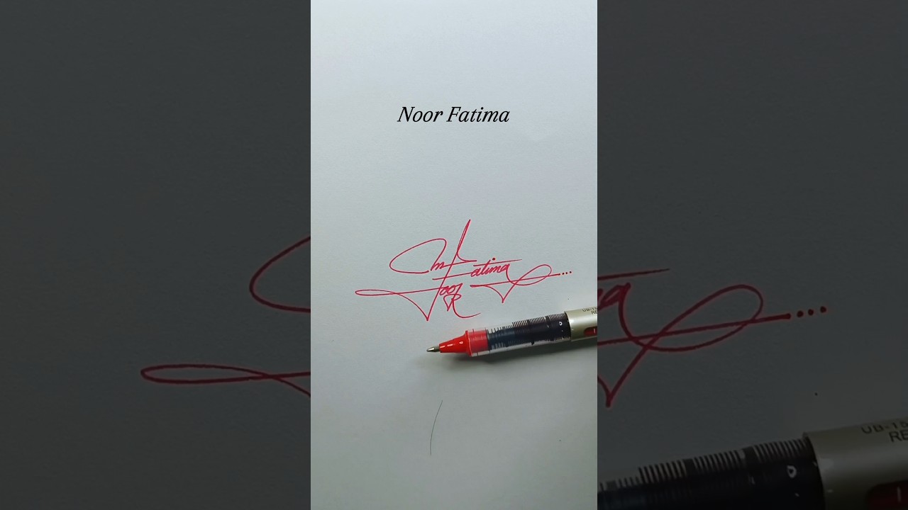 Noor Fatima Signature Design