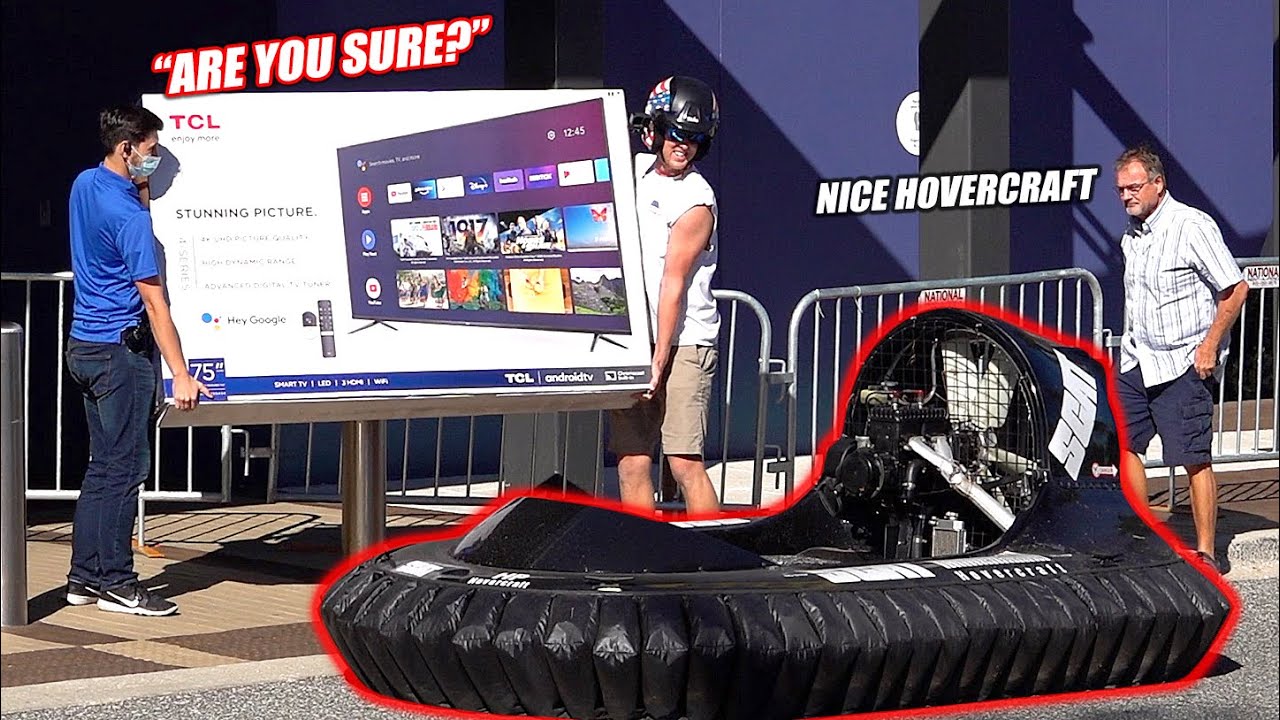 Took My Luxurious Hovercraft to the Mall to do Some Christmas Shopping... KICKED OUT Immediately!!!