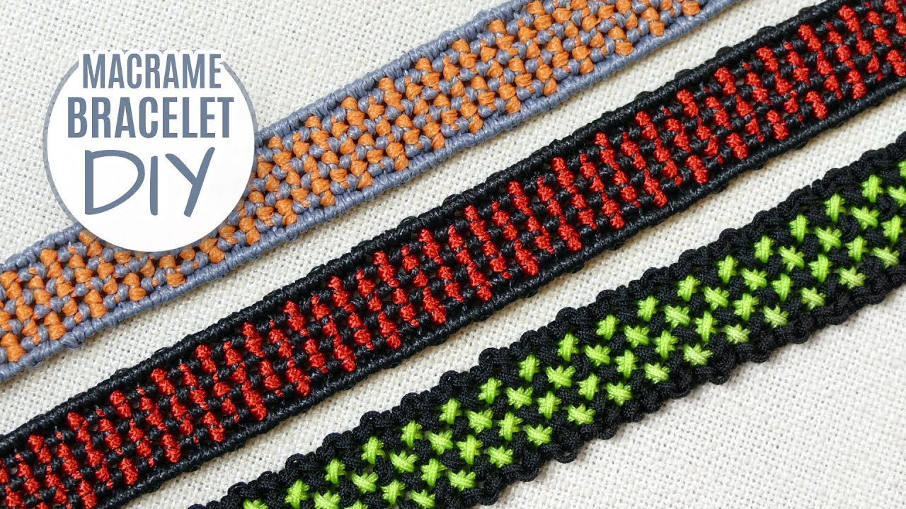 Matrix Inspired Rag Rug Bracelet Tutorial by Macrame School