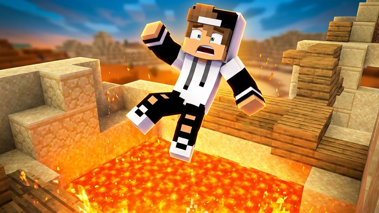 ماين كرافت : تحدي رانيا في باركور الصحراء  Minecraft