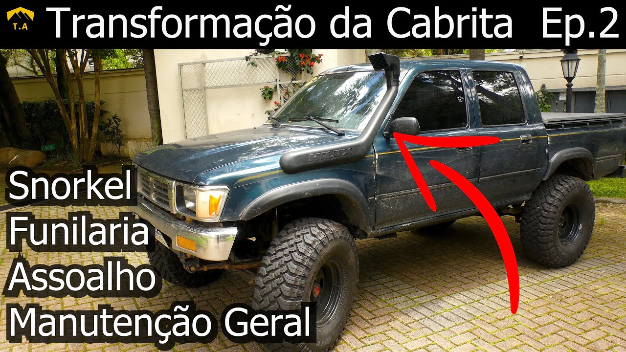 Hilux 1995 - Ep.2 - Snorkel, Funilaria, Interior, Eixo e Freios - Preparação Expedição 2023