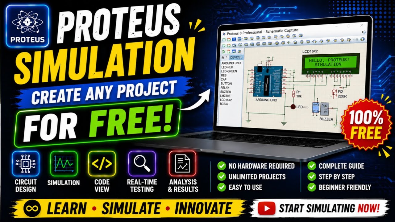 No Hardware Needed! Create Electronic Projects on Laptop | Electronics Simulation Tutorial Hindi