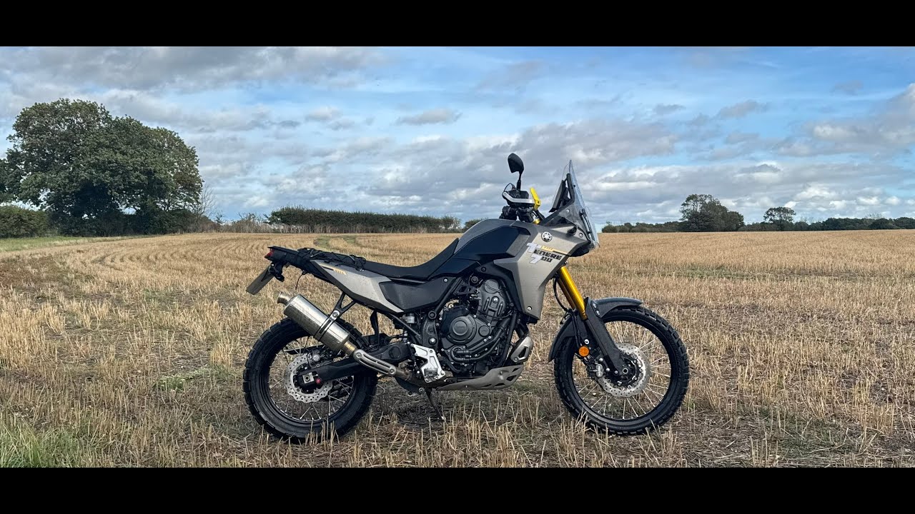 2025 Tenere 700 Black widow exhaust fly past