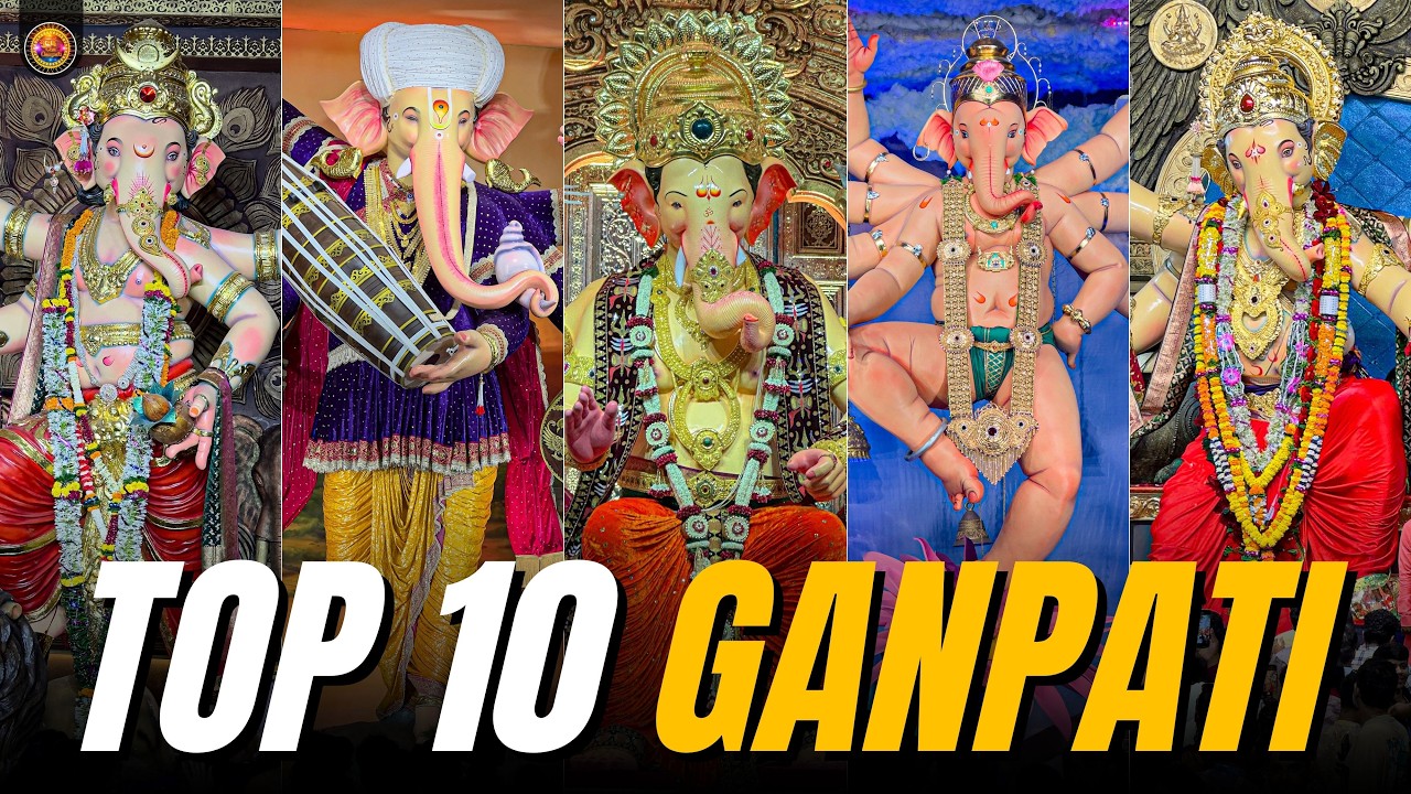Mumbai&rsquo;s Top 10 Famous Ganpati Darshan 2026 😍❤️ | Must Visit Ganpati Pandals in Mumbai 2026