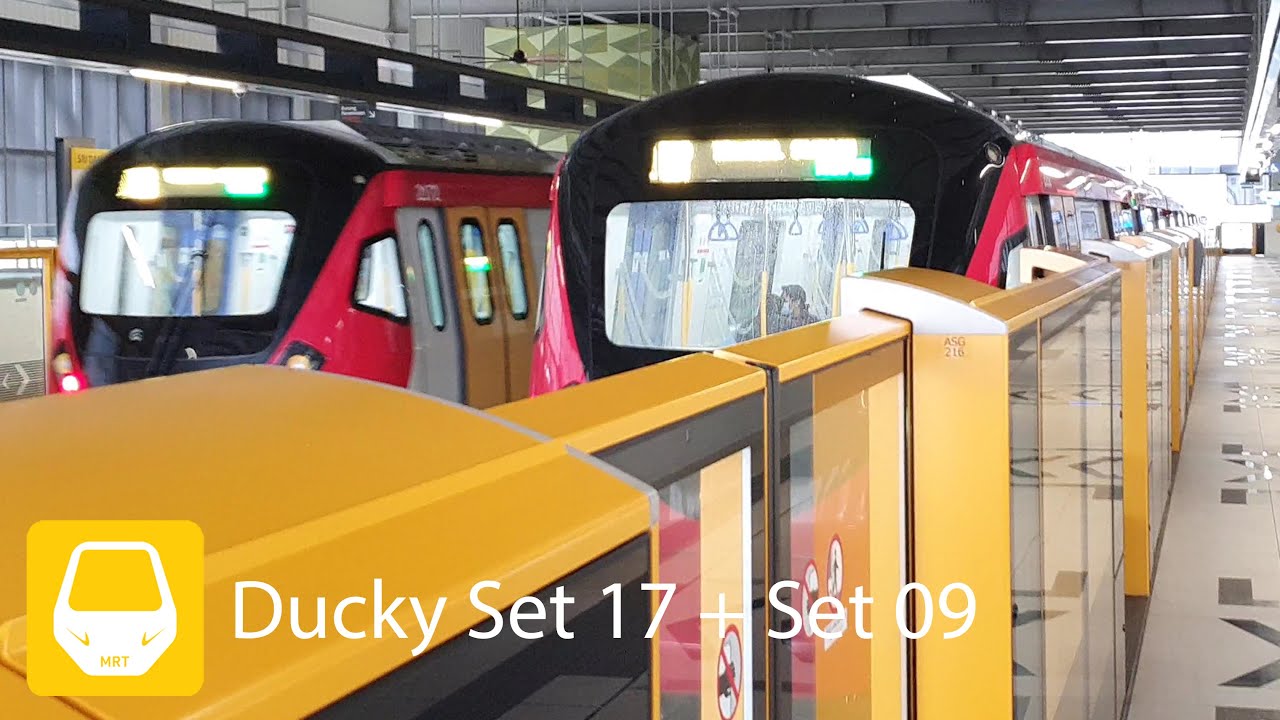MRT PUTRAJAYA LINE (SSP LINE) DUCKY SET 17 [A+D] & DUCKY SET 09 [A] AT SRI DAMANSARA SENTRAL STATION