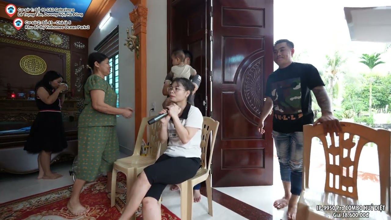Lắp đặt d&agrave;n karaoke IP-9950 Pro huỷ diệt gi&aacute; 38.600.000₫ cho chị Lộc ở Tứ Kỳ, Hải Dương.