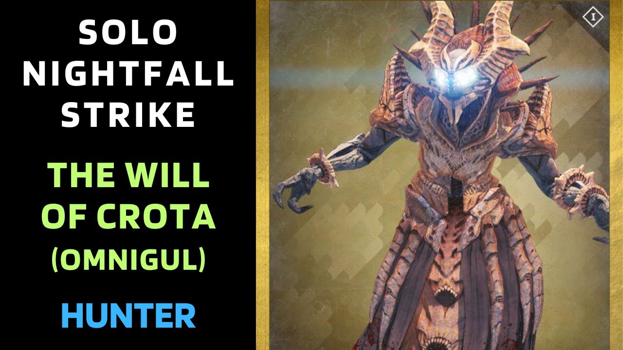 Destiny 1 - SOLO Flawless Nightfall - The Will of Crota (Omnigul) - Hunter - Gold