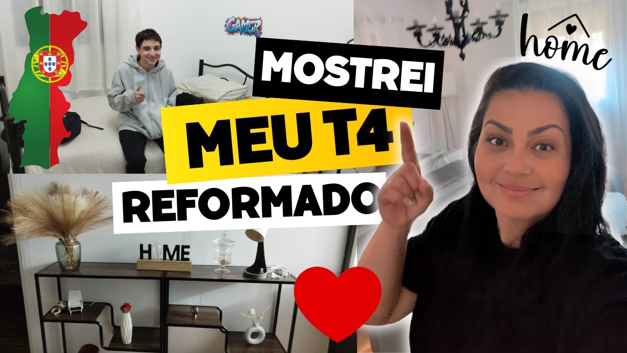 Mostrei a minha casa T4 Em Portugal depois da reforma🙏🏻