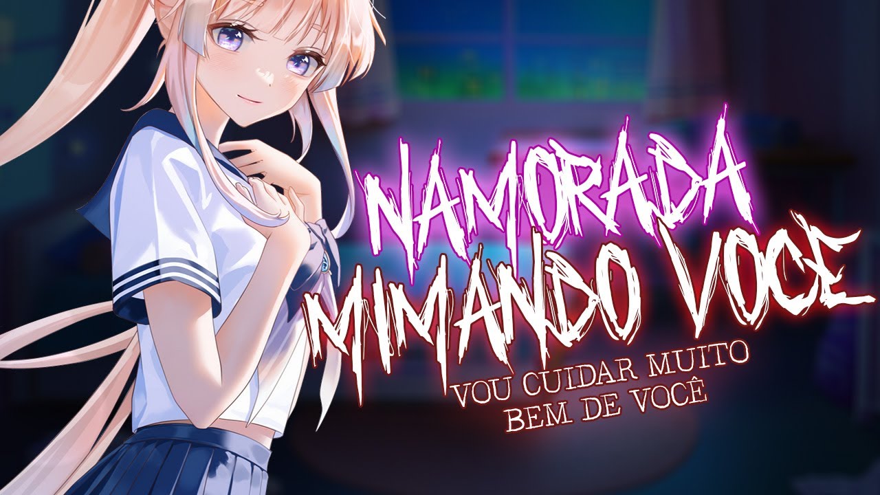 ASMR NAMORADA MIMANDO VOCÊ - LAVANDO SEU CABELO, TRATAMENTO COMPLETO DO CABELO E CUIDADOS COM A PELE