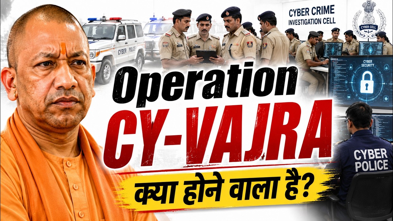 Operation CY-Vajra Explained in Hindi | Cyber Crime Par Bada Action #UPPolice #cybercrime