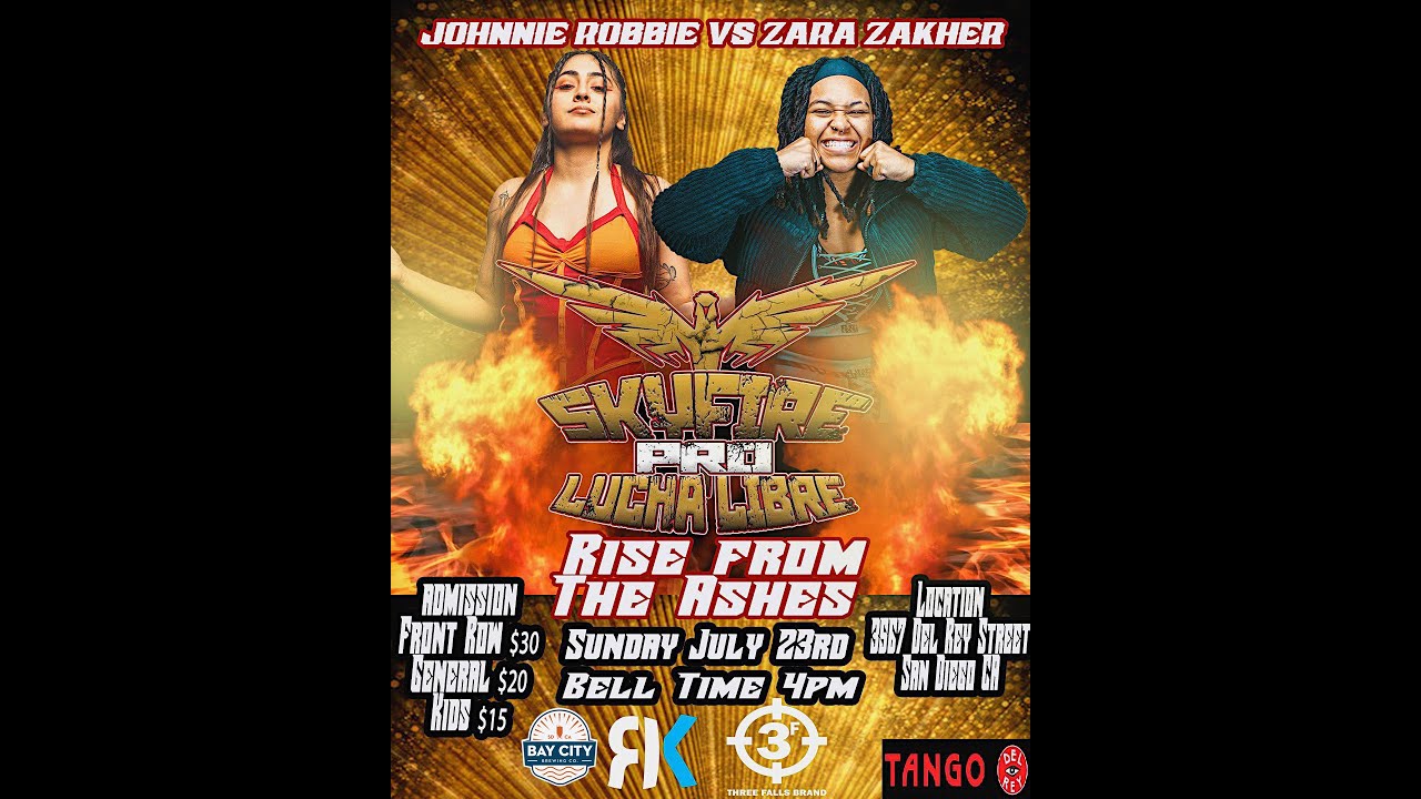 Rise from the Ashes - July 23, 2023 - Zara Zakher vs Johnnie Robbie
