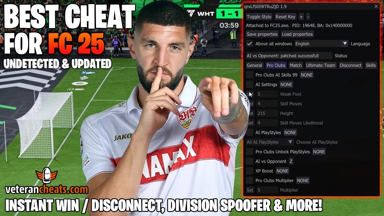 FC 25 Cheats/Hacks | LIFETIME | Instant Win, Disconnect, Division Rivals Spoofer