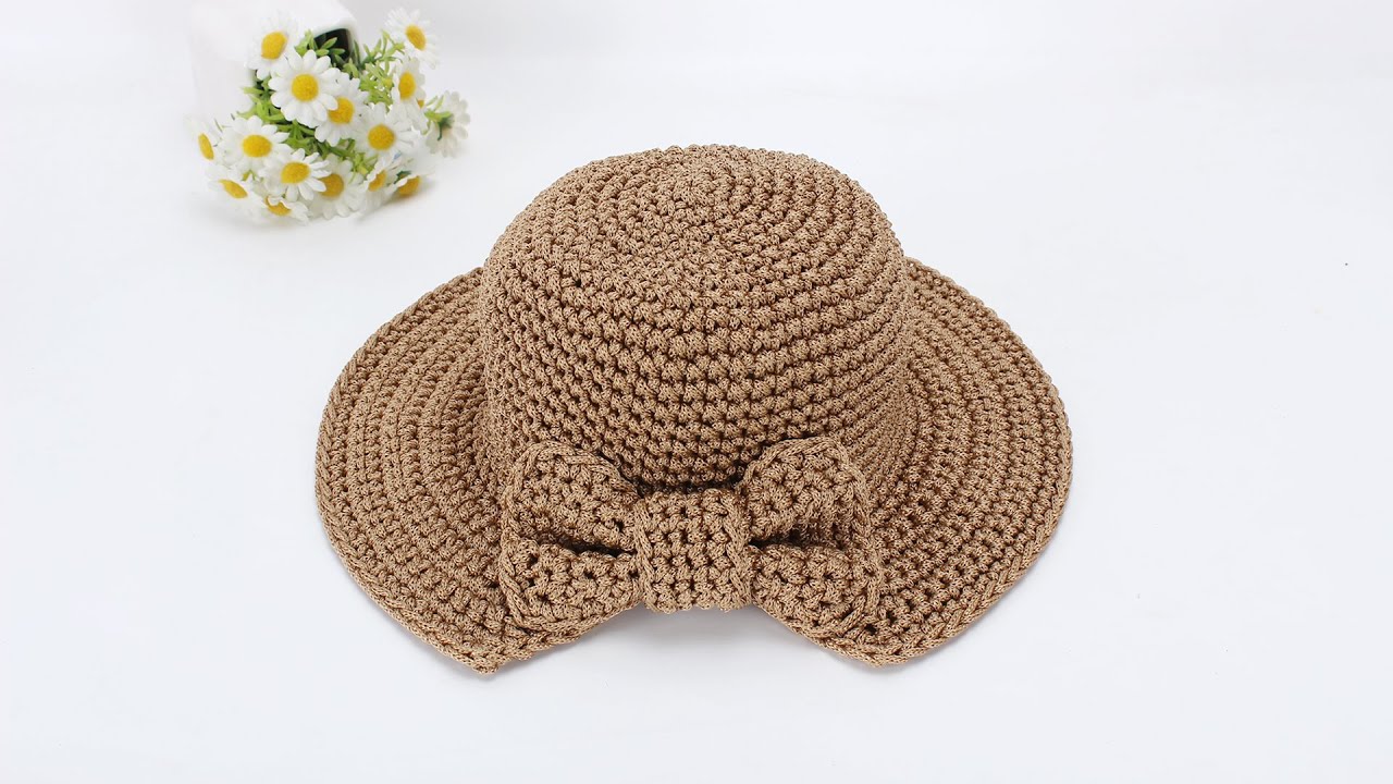 原谅我没让你五一出行的时候戴上这款漂亮的蝴蝶结帽子crochet bags
