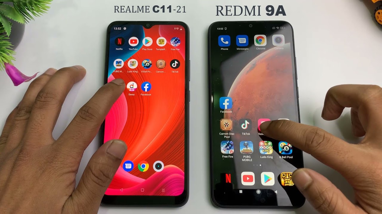 Redmi 9A - বাংলাদেশে তৈরি স্মার্টফোন  Vs Realme C11 2021 Speed Test,