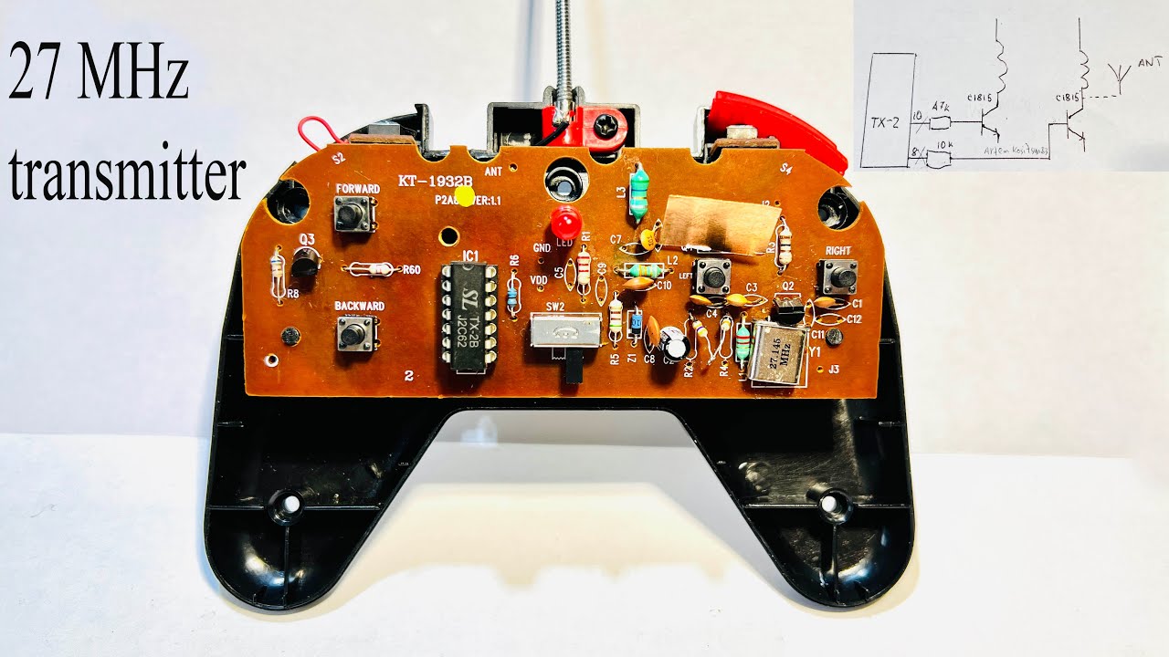 How to make a 27 MHz radio transmitter from a radio remote control