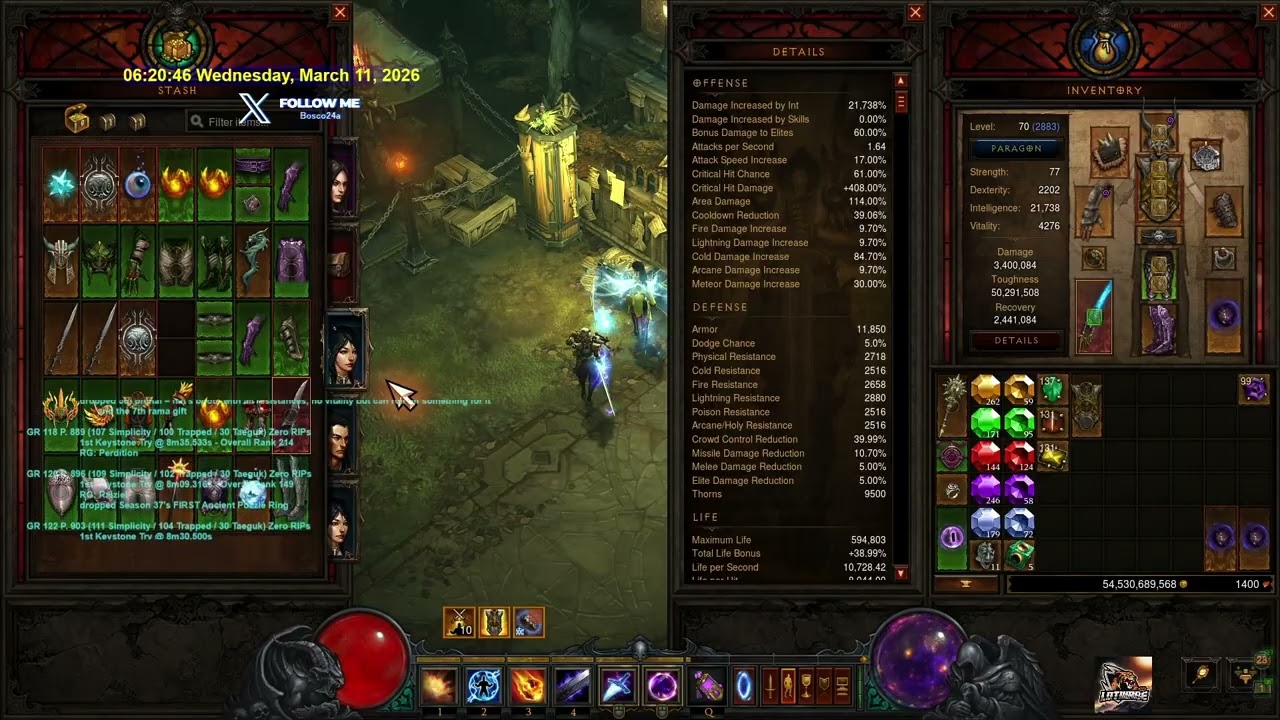 D3 11Mar2026 EU- Season 37 Meteor Wizard - Reforge Chance for Boots or Orbs (Primal Infinite Depths)