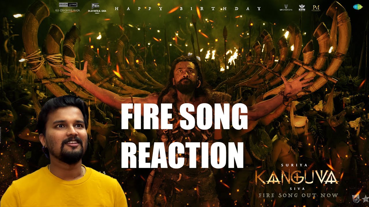 #kanguva Fire Song -  REACTION | Suriya | Disha Patani | Siva | Devi Sri Prasad | Yugendran Gopal