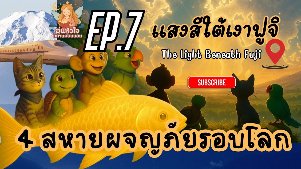 👉EP.7 – แสงสีใต้เงาฟูจิ (The Light Beneath Fuji) | 4 สหายผจยภัยรอบโลก #นิทานสอนใจ #อุ่นหัวใจ