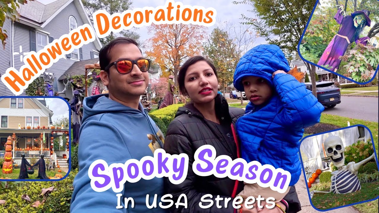 Halloween Vibes|Spooky street in New Jersey!👻🎃 Walking through the creepiestcool neighborhood ever 🏠
