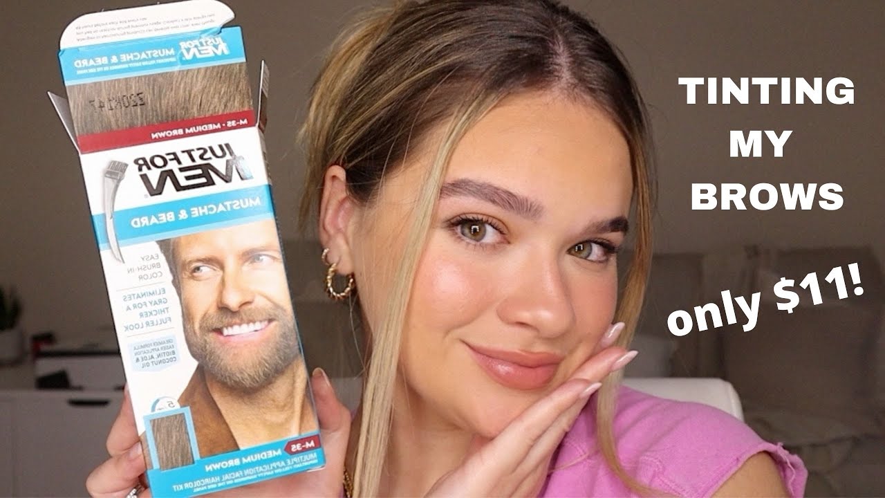 how i tint my brows from home! | glambymel