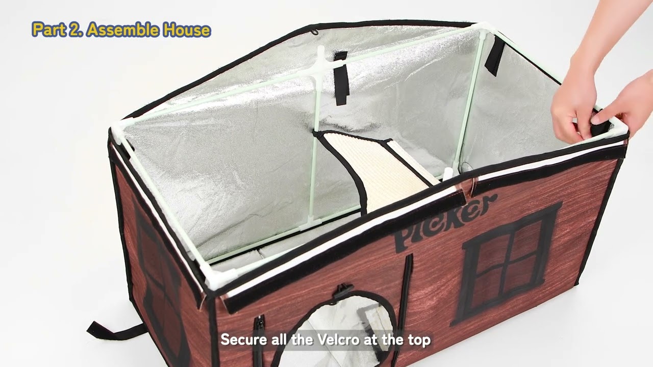 Pleker PL-PET01 Waterproof Cat House Assembly Video