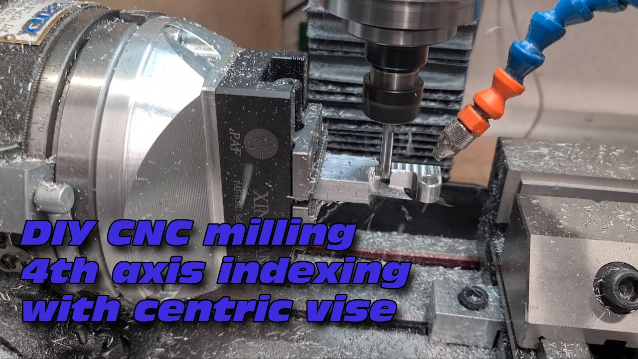 4th axis indexing with Centric Vise Acorn DIY CNC mill