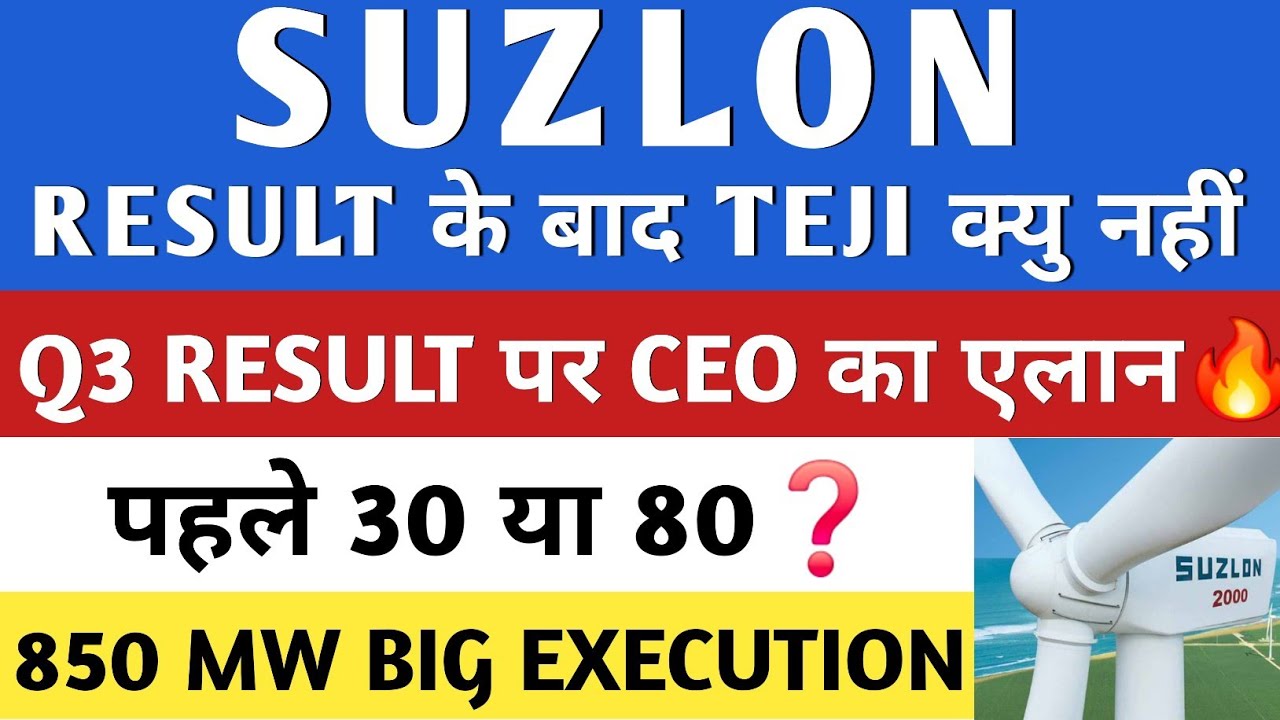 SUZLON ENERGY NEWS 🔥 SUZLON SHARE LATEST NEWS | SUZLON SHARE NEWS | SUZLON ENERGY | SUZLON