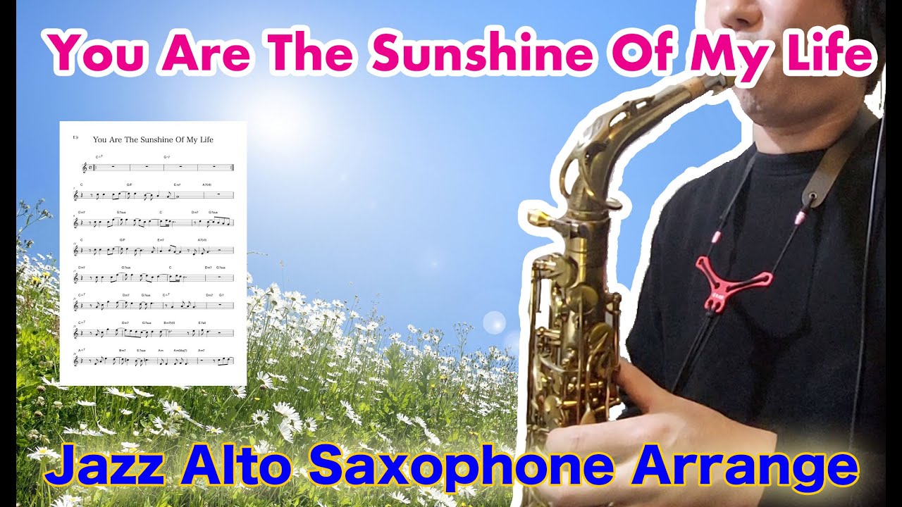 【You Are The Sunshine Of My Life】Alto Saxophone Standard Jazz Improvisation