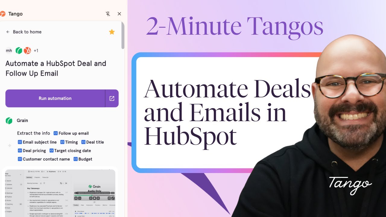 Stop Wasting Time in HubSpot &mdash; Automate Your Sales Workflow with Tango