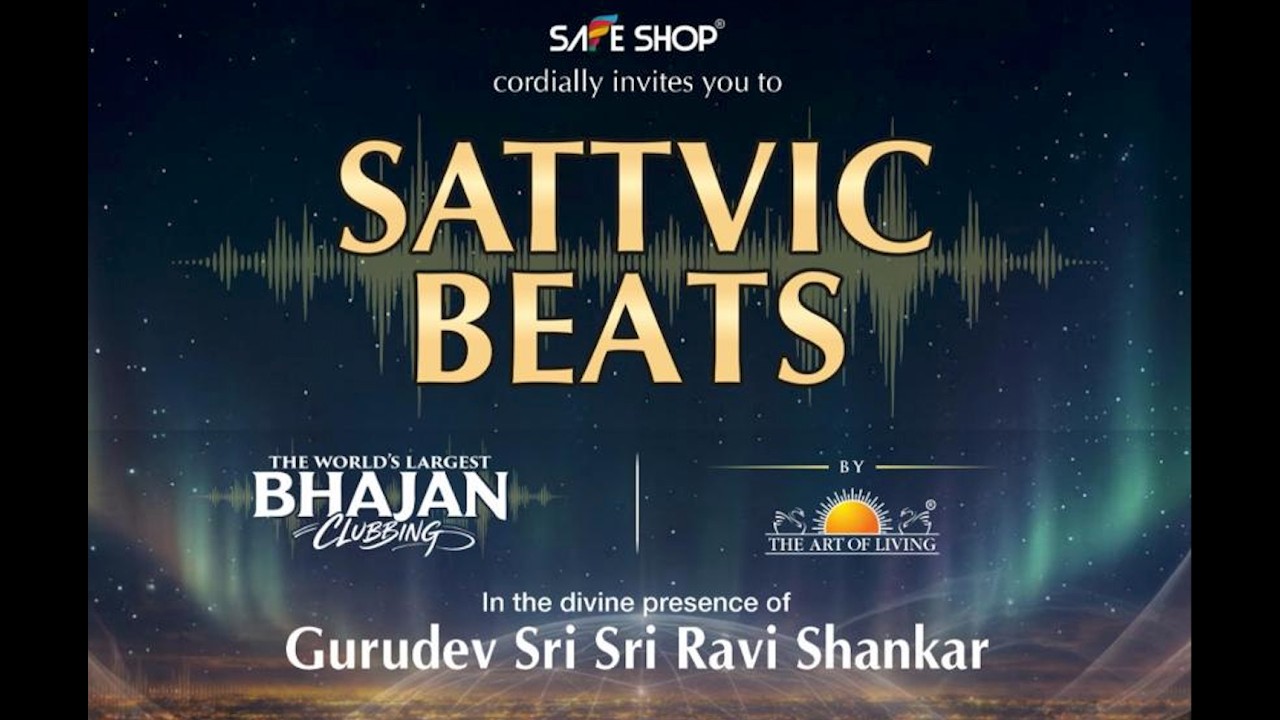Sattvic Beats : World's Largest Bhajan Clubbing in presence of Gurudev