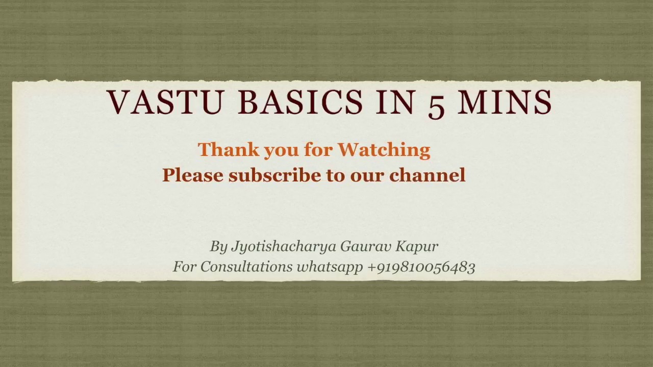Vastu Basics in 5 mins Hindi - Lecture 2