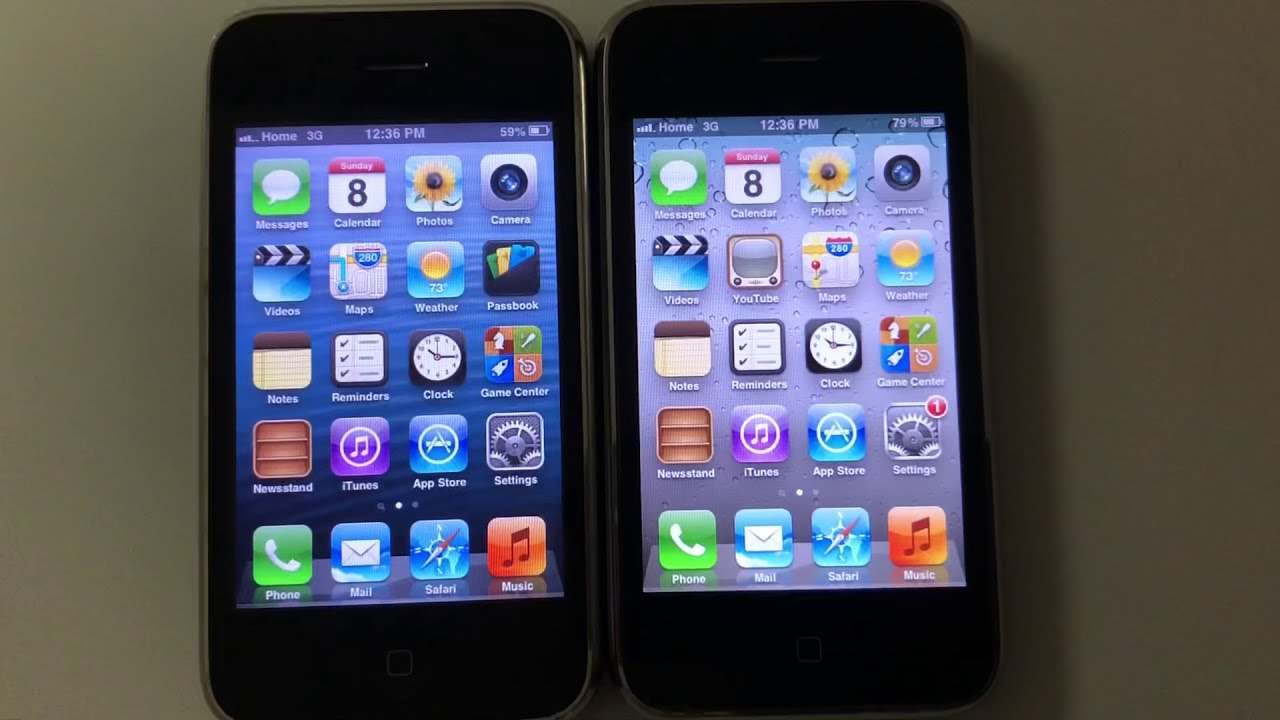 iPhone 3GS Comparison 2020 iOS 5 vs iOS 6